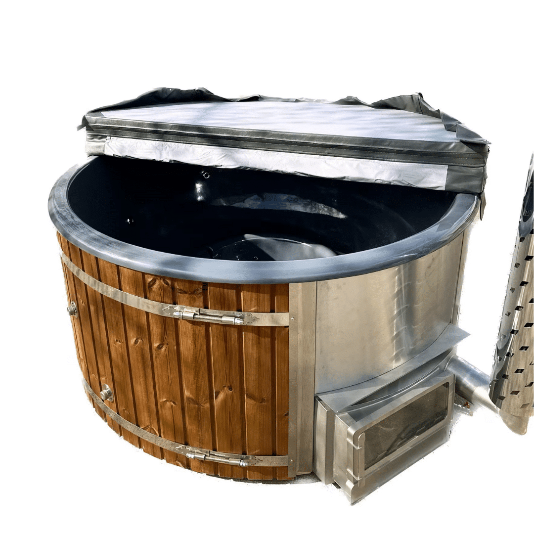 Jacuzzi PREMIUM cu soba WIDE (tip semineu) – 2.25 m, pentru 7-9 persoane